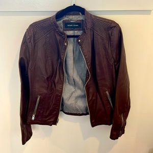 Faux leather jacket